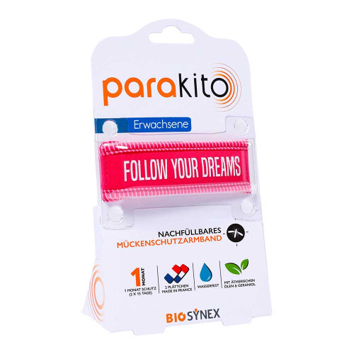 PARA KITO M&uuml;ckenschutz Armband Erw.fuchsia