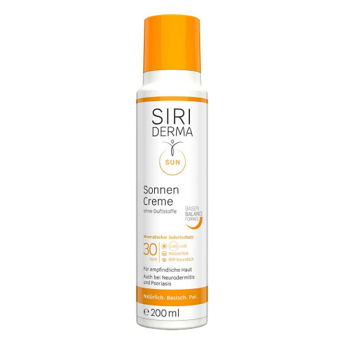 SIRIDERMA Sonnencreme LSF 30 ohne Duftstoffe