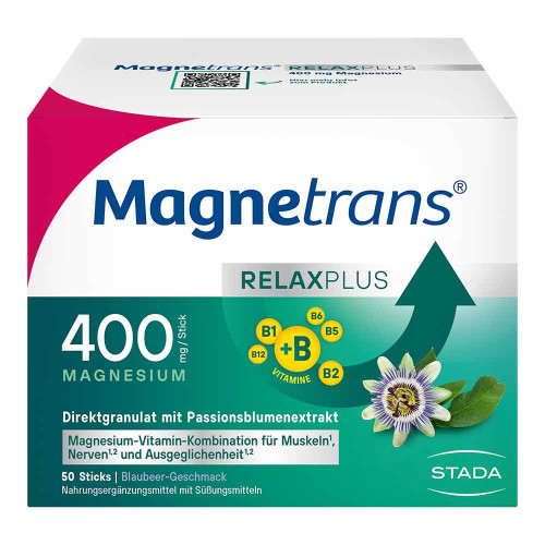 MAGNETRANS Relax+ 400 mg Granulat Sticks Blaubeere
