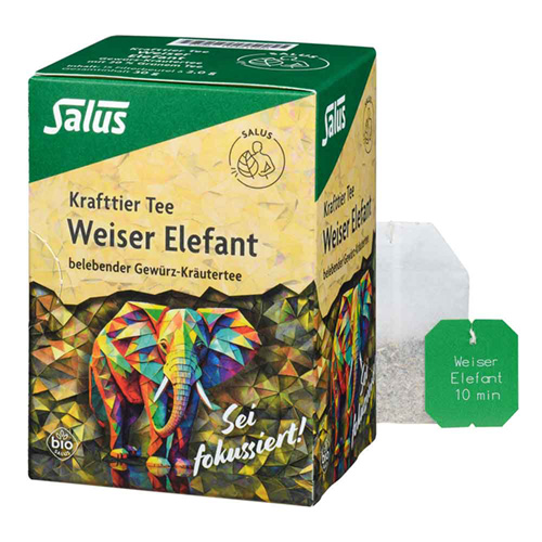 KRAFTTIER Tee Weiser Elefant Bio Salus Filterbeut.