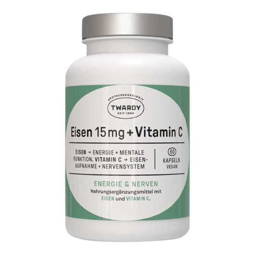 EISEN 15 mg+Vitamin C vegan Kapseln