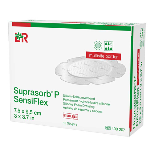 SUPRASORB P SensiFlex multisite border 7,5x9,5cm