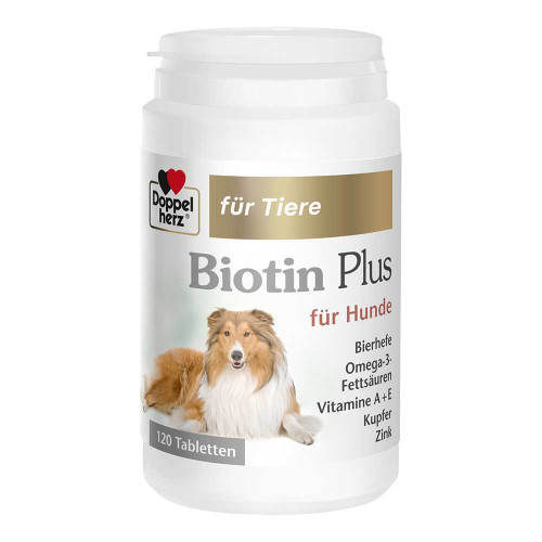 DOPPELHERZ f&uuml;r Tiere Biotin Plus Tabletten f.Hunde