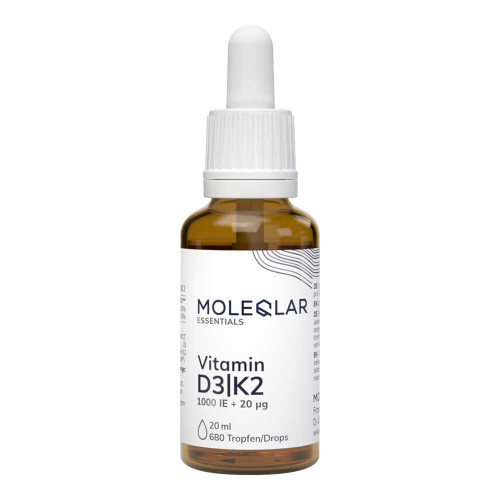 MOLEQLAR Vitamin D3/K2 1000 I.E.+20 &mu;g Tropfen
