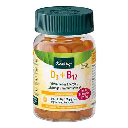 KNEIPP Vitamin D3+B12 Gummies