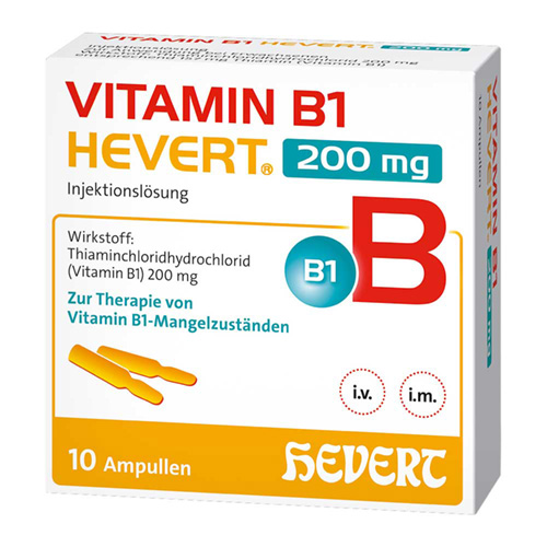 VITAMIN B1 HEVERT 200 mg Injektionsl&ouml;sung Amp.