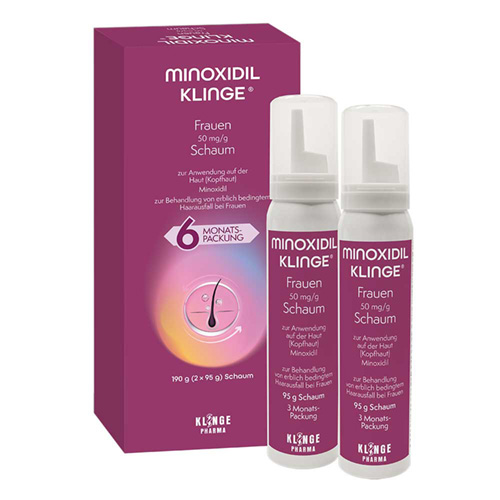 MINOXIDIL Klinge Frauen 50 mg/g Schaum