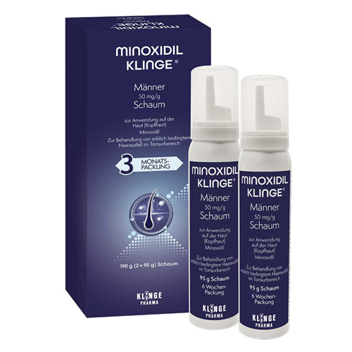 MINOXIDIL Klinge M&auml;nner 50 mg/g Schaum