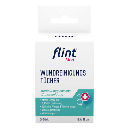 FLINT Med Wundreinigungst&uuml;cher steril 12,5x18 cm