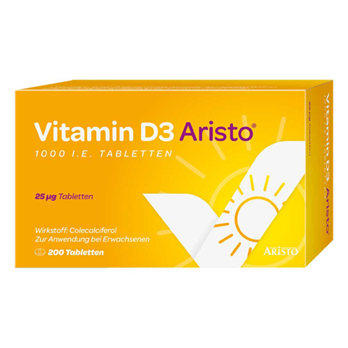 VITAMIN D3 ARISTO 1000 I.E. Tabletten