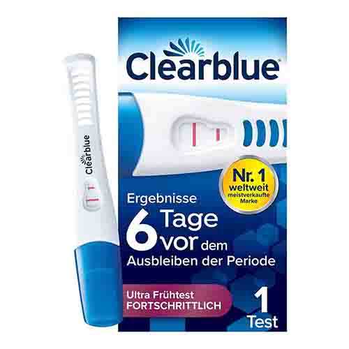 CLEARBLUE Schwangerschaftst.6 Tage vor 2 Hormone