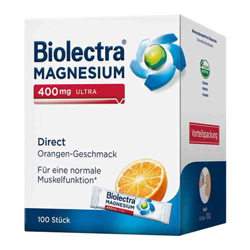 BIOLECTRA Magnesium 400 mg ultra Direct Orange