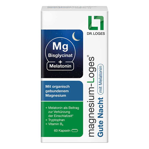MAGNESIUM-LOGES Gute Nacht mit Melatonin Kapseln